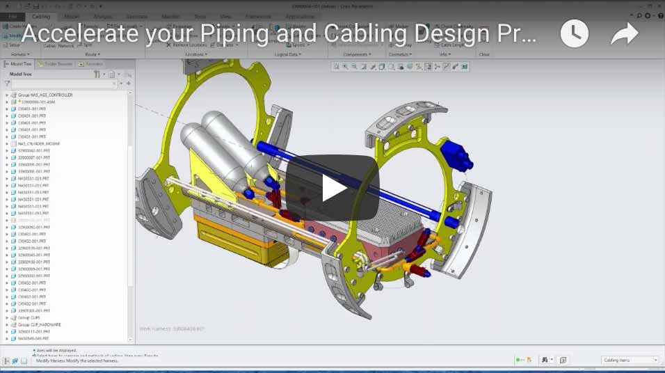 Piping and Cabling Creo Extension | EAC Product Development Solutions