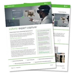 Vuforia Expert Capture Product Brief | EAC Product Development Solutions