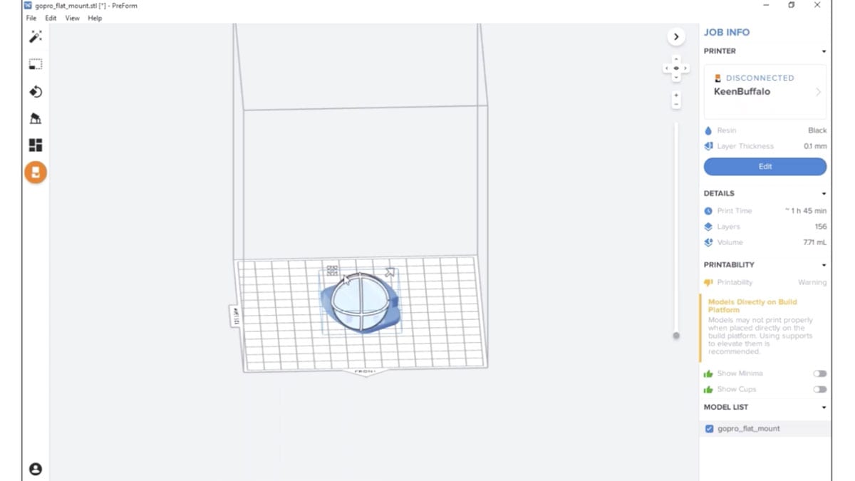 Formlabs PreForm Software: Step 2