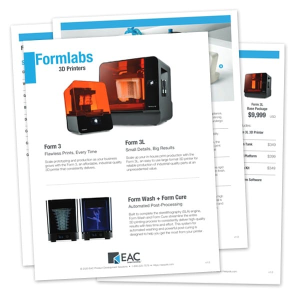 Formlabs Brochure | EAC Product Development Solutions